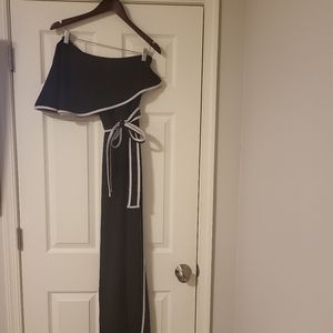 Asymmetrical pantsuit